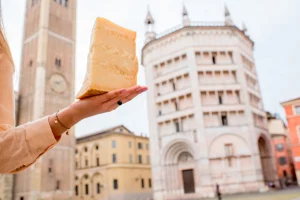 Deguste el auténtico queso de Parma